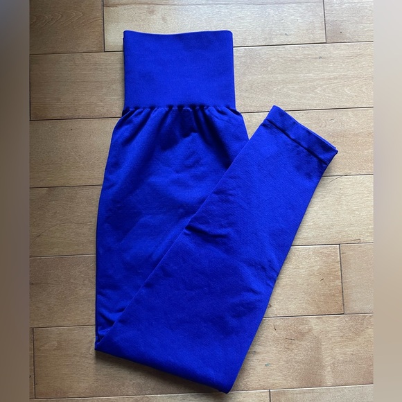 NVGTN solid seamless cobalt leggings - Picture 2 of 4